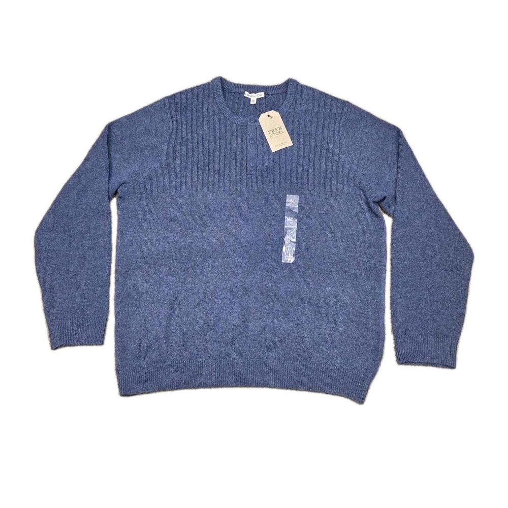 Fryer And Co. Crew Neck Pullover Mens Knit Sweater Size 2XL Color TrueNavy NWT